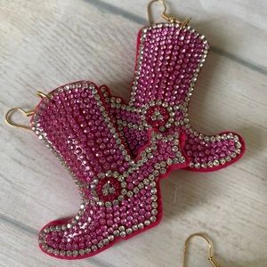 Western boots earrings